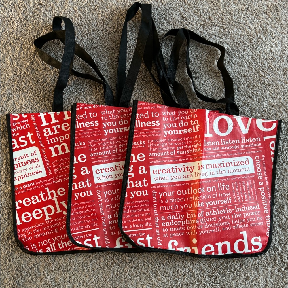 3 Large lululemon Shopping Bags
